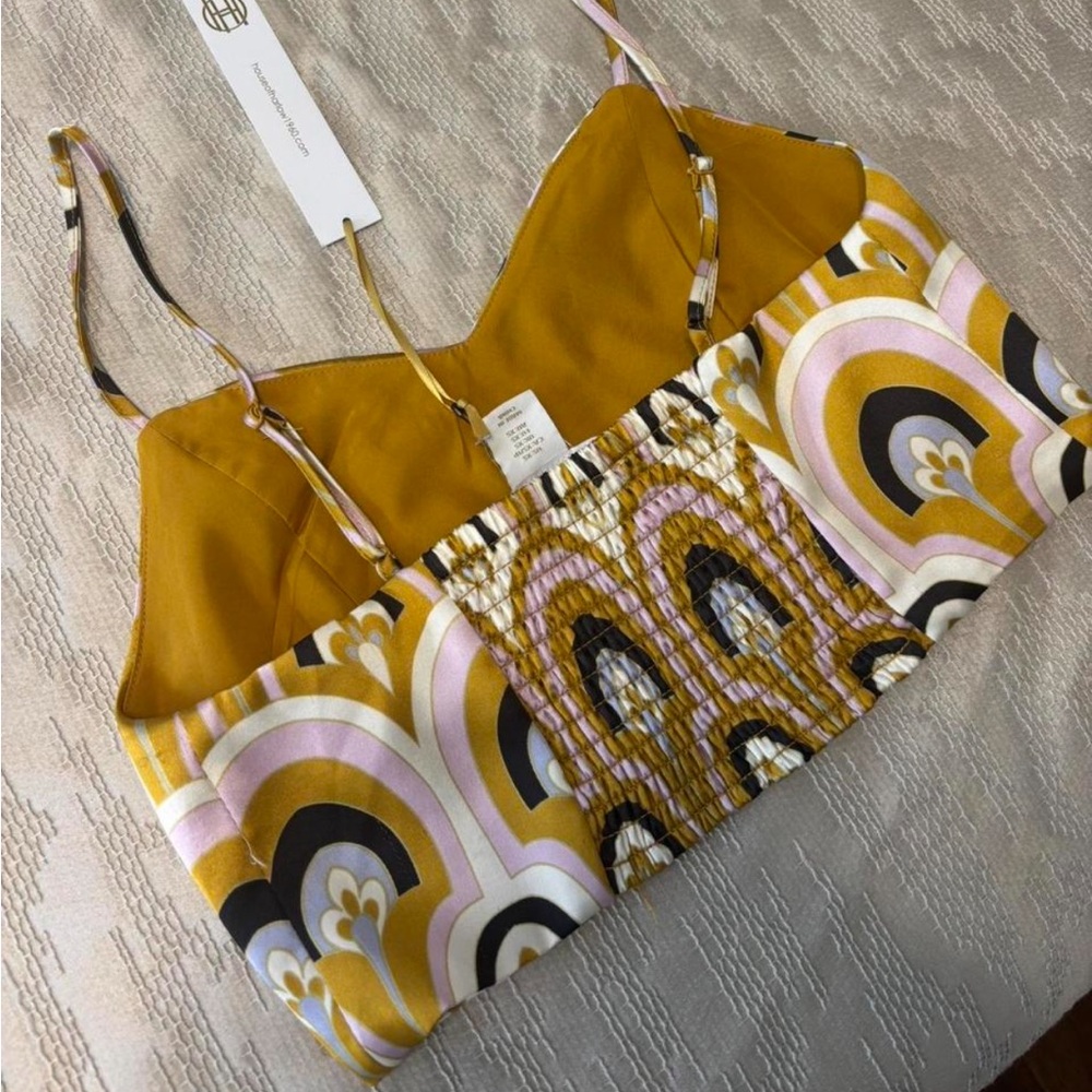 Stylish Mustard and Multicolor Women's Top